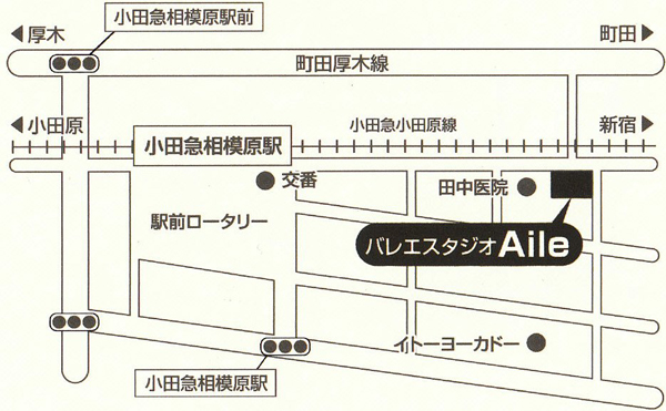 バレエスタジオエルアクセスマップ